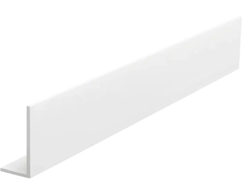 Baguette d'angle de finition PVC Gris clair en L 1x270cm
