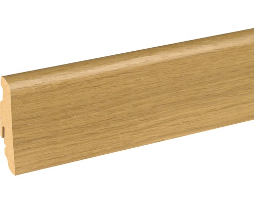 SKANDOR Sockelleiste Eiche Naturel geölt FGEI120 SU60L 19 x 58 x 2400 mm Sockelleiste aus Holz