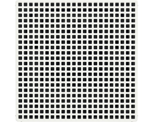 Plaque en plastique avec ouvertures carrées