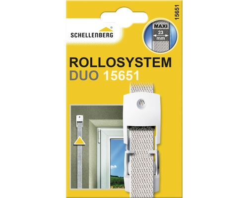 Système de volet roulant Schellenberg Duo 15651 pour sangles de 23 millimètres de large