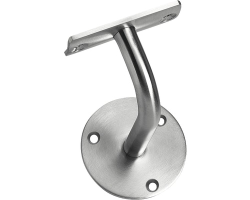 Support de main courante acier inoxydable brossé rond carré coudé avec trous de vis Support de rampe en acier inoxydable