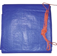 Bâche textile 140 g/m² argent-bleu 3 x 4 m-thumb-1