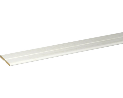 Baguette d'angle pliable 22x22x2400 mm frêne blanc Plinthe en bois