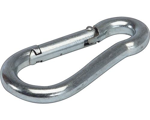 Mousquetons anti-incendie 14x180 mm galvanisés zingués, 5 pièces Mousqueton