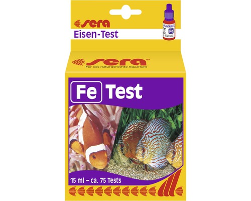 Test de l'eau sera test Fe (fer) 15 ml Sera Test de Fer pour aquariums