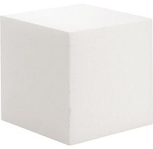 Weißer Styropor Würfel