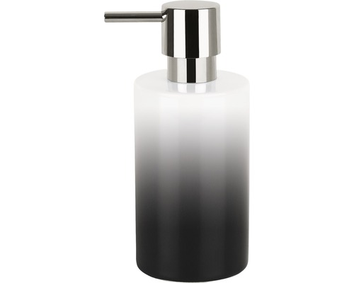 Distributeur de savon spirella Tube-Gradient noir/blanc