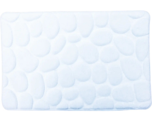 Tapis de bain MSV PEBBLES 40 cm x 60 cm blanc