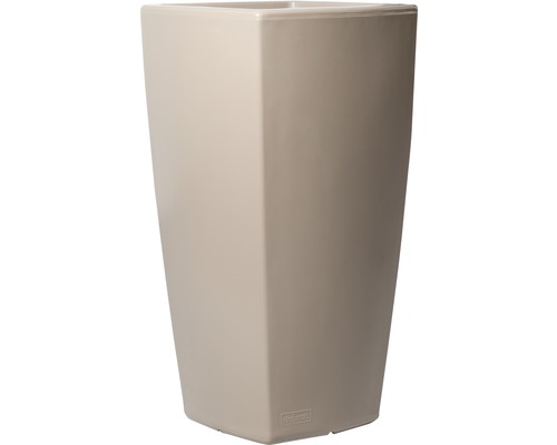 Pflanzvase Degardo Trevia II Kunststoff 67,5 x 67,5 x 130 cm braun Pot de fleurs rectangulaire pour l''intérieur et l''extérieur