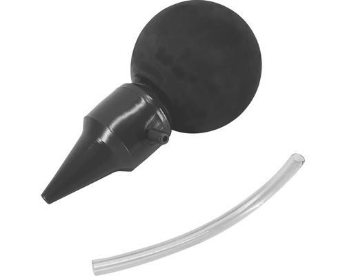 Gießgerät mit Saugball und transparentem Schlauch