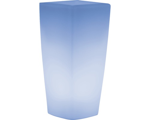 Leuchtender Pflanzkübel für den Garten