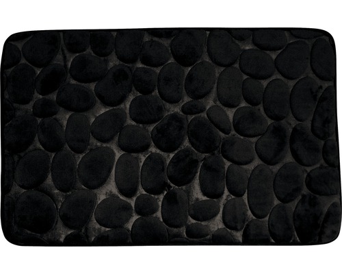 Tapis de bain MSV PEBBLES 40 cm x 60 cm noir