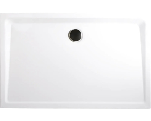 Kit complet receveur de douche SCHULTE Extra-flach 170 x 80 x 3.5 cm blanc alpin lisse D208017 04-0