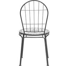 Gartenstuhl mit Mosaiksitzfläche und Metallgestell