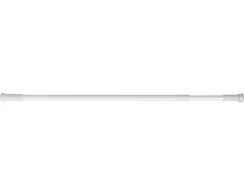 Barre de rideau de douche télescopique MSV 140-260 cm blanc