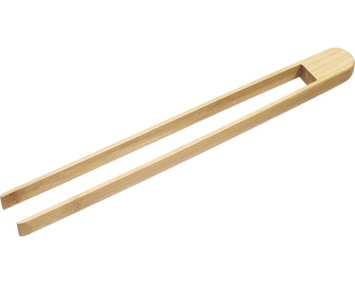 Tenneker® Grillzange Grillwender Grillbesteck Küchenzange 31,5 cm Holz