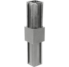XD-Rohrverbinder gerade für Vierkantrohre 20x20x1,5 mm Kunststoff schwarz-thumb-0