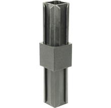 XD-Rohrverbinder gerade für Vierkantrohre 20x20x1,5 mm Kunststoff schwarz-thumb-2