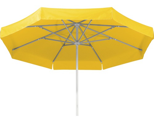 Parasol de marché Schneider Jumbo Ø 400 h 295 cm polyester 220 g/m² jaune