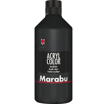 Peinture acrylique Marabu Acryl Color noir 073 500 ml