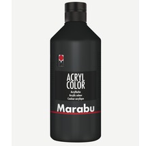 Peinture acrylique Marabu Acryl Color noir 073 500 ml