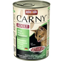 Pâtée pour chat animonda Carny Adult bœuf, dinde + lapin 400 g-thumb-0