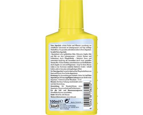 Tetra AquaSafe Conditionneur d''eau Bouteille