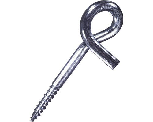 Schraubhaken gewundene Ausführung 10x140 mm 5 Stück Ösenschraube aus Metall