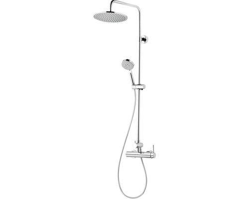 Colonne de douche avec mitigeur Schulte Modern plus pomme haute extra-plate chrome D969271 02