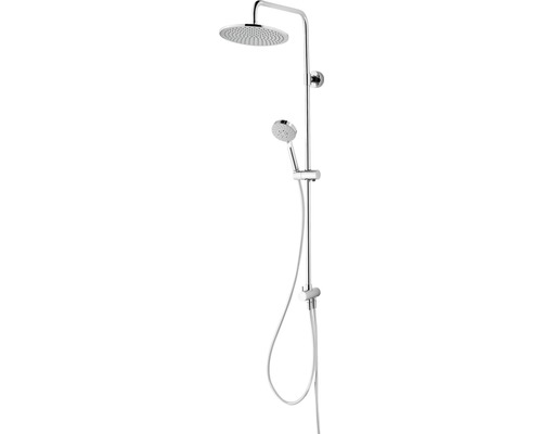 Colonne de douche avec inverseur Schulte Modern plus pomme haute extra plate carré chrome D969272 02