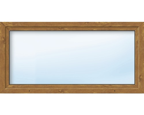 Fenêtre en PVC ARON Basic blanc/golden oak 1100x550 mm tirant gauche-0