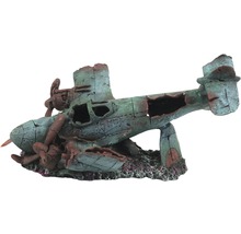 Aquariumdekoration aquatlantis Flugzeug L 32,5x21,5x18 cm