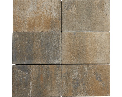 Six pavés en béton