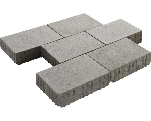 Pavé rectangulaire Crescendo Öko Fuga gris 30 x 20 x 8 cm