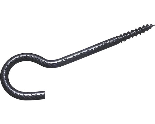 Schraubhaken gebogen vermessingt 5,2x80 mm 100 Stück Metallschraubhaken