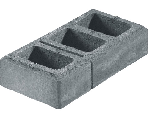 Pierre de construction Multistein Eleganca anthracite-gris-chiné 40x20x8.25 cm