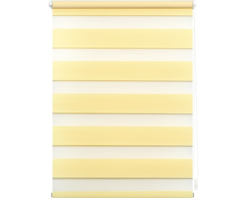 Gelbe Doppelrollos für Fenster