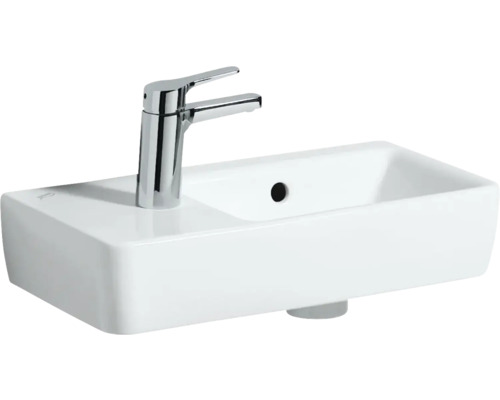 GEBERIT Handwaschbecken Renova Compact Ablage links 50 cm weiß 276350000