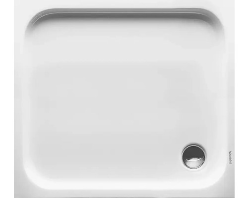 Receveur de douche DURAVIT D-Code 1.000 x 900 x 85 mm blanc lisse 720107000000000 Receveur de douche carré en céramique sanitaire avec garniture d''écoulement