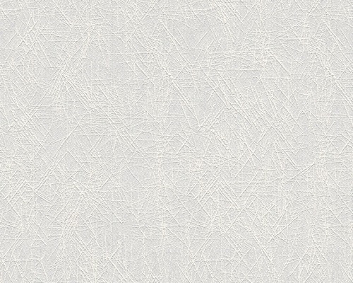 Papier peint structuré blanc avec motif géométrique