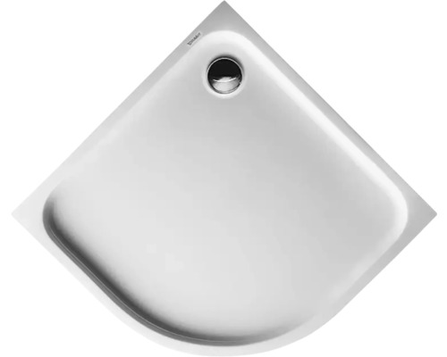 Receveur de douche DURAVIT D-Code 900 x 900 x 85 mm blanc lisse 720108000000000 Receveur de douche d''angle en acrylique sanitaire avec écoulement