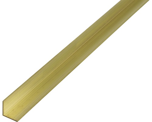 Cornière en aluminium lisse isocèle 15x15x1.5 mm, 1 m Profilé d''angle en laiton