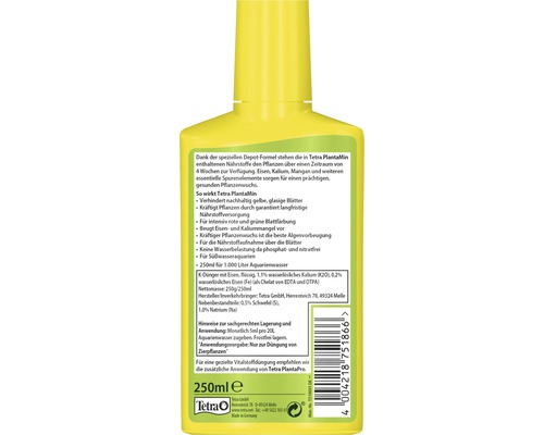 Tetra PlantaMin engrais liquide bouteille de 250ml