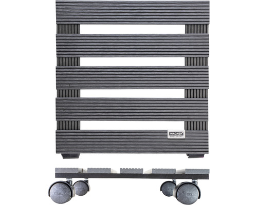 Pflanzenroller aus WPC mit Rollen