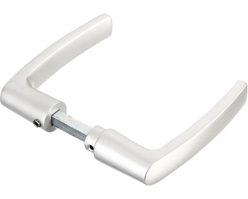 Garniture de poignée de porte pour porte de jardin alu 50x115 mm Poignée de porte en métal