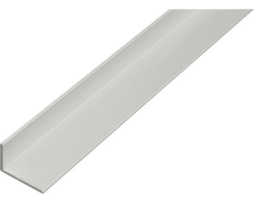 Profilé d'angle alu argent anodisé 50x30x3 mm, 1 m