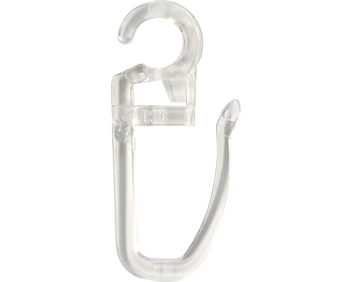 Agrafe pour tringle à rideau transparent pour anneaux pour rideaux épaisseur 5 et 6 mm 12 pces