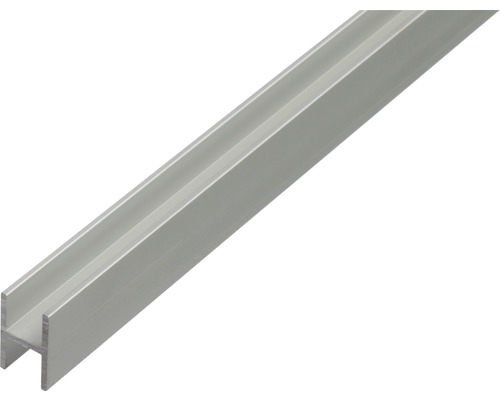 Profilé en H alu argent anodisé 9,1x12x1,3 mm, 1 m