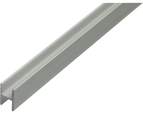 Profilé en H alu argent anodisé 13,5x22x1,75 mm, 1 m