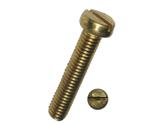 Vis à tête cylindrique avec fente DIN 84 M3x6 mm laiton, 100 pièces